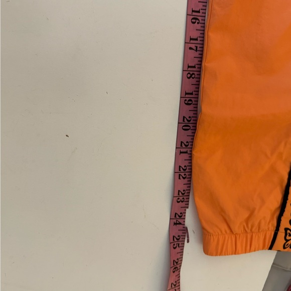 Petals and Peacock Orange Butterflies Crinkle Track/Skate Snap Button Pants S - Picture 12 of 16